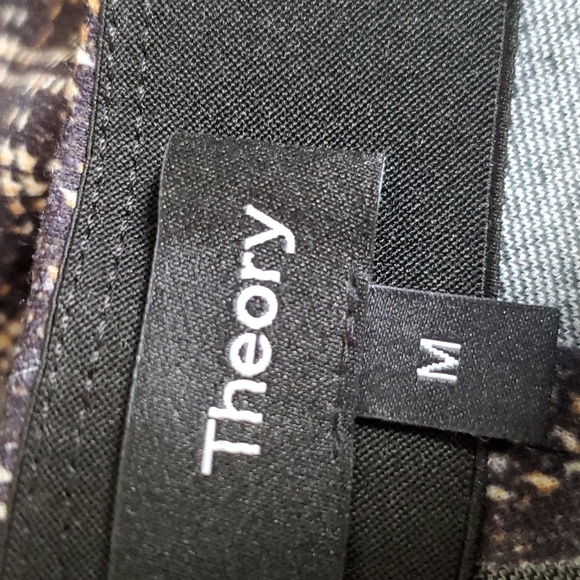NEW Theory designer leggings neutral colors classy elegant smart sz M women's - Picture 4 of 9